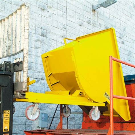 metal forklift dump box|forklift dump hopper parts.